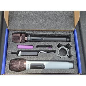 Talomen Wireless Microphone Set Dual Mic Karaoke System New Open Box